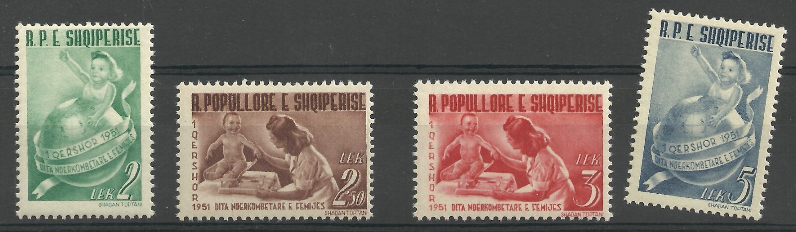 Albania Albanien Albanie 1951 MiNr 510- 513 MNH** International Children Day Albania Albanien Albanie 1951 MiNr 510- 513 MNH** International Children Day