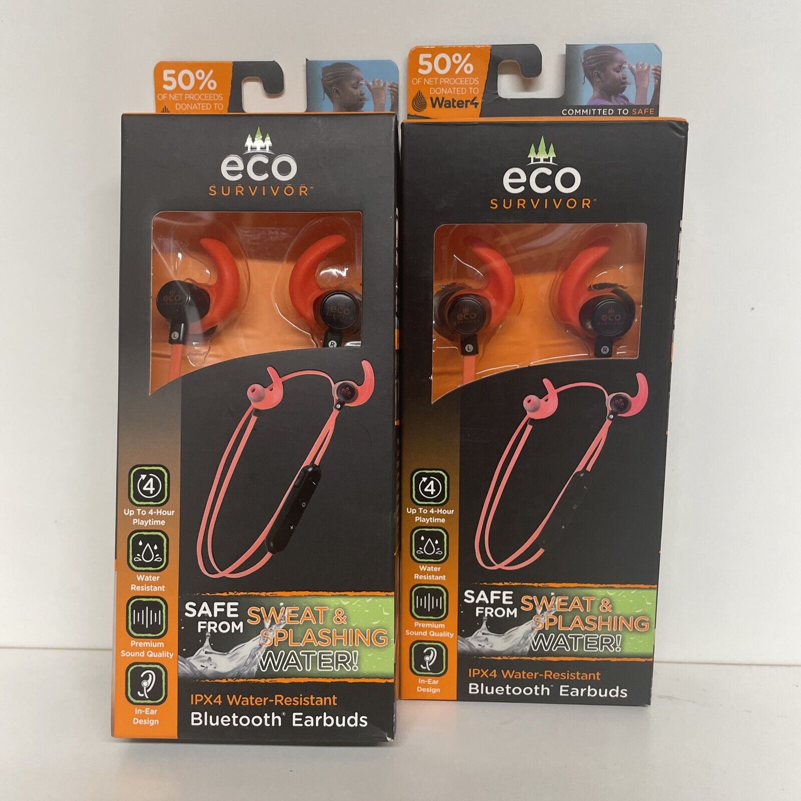 2/ Jasco Eco Survivor IPX4 Water-Resistant Bluetooth Earbuds (46389-1)