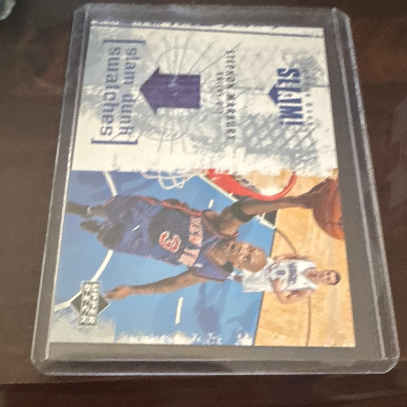 Upper Deck 2001 Slam Slam Dunk Swatches Stephon Marbury #SL-ST Knicks MEM Upper Deck 2001 Slam Slam Dunk Swatches Stephon Marbury #SL-ST Knicks MEM