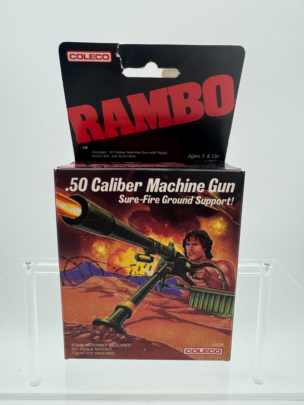Vintage 1980\'s 1986 Coleco Toy .50 Caliber Machine Gun Rambo New in Sealed Box Vintage 1980\'s 1986 Coleco Toy .50 Caliber Machine Gun Rambo New in Sealed Box