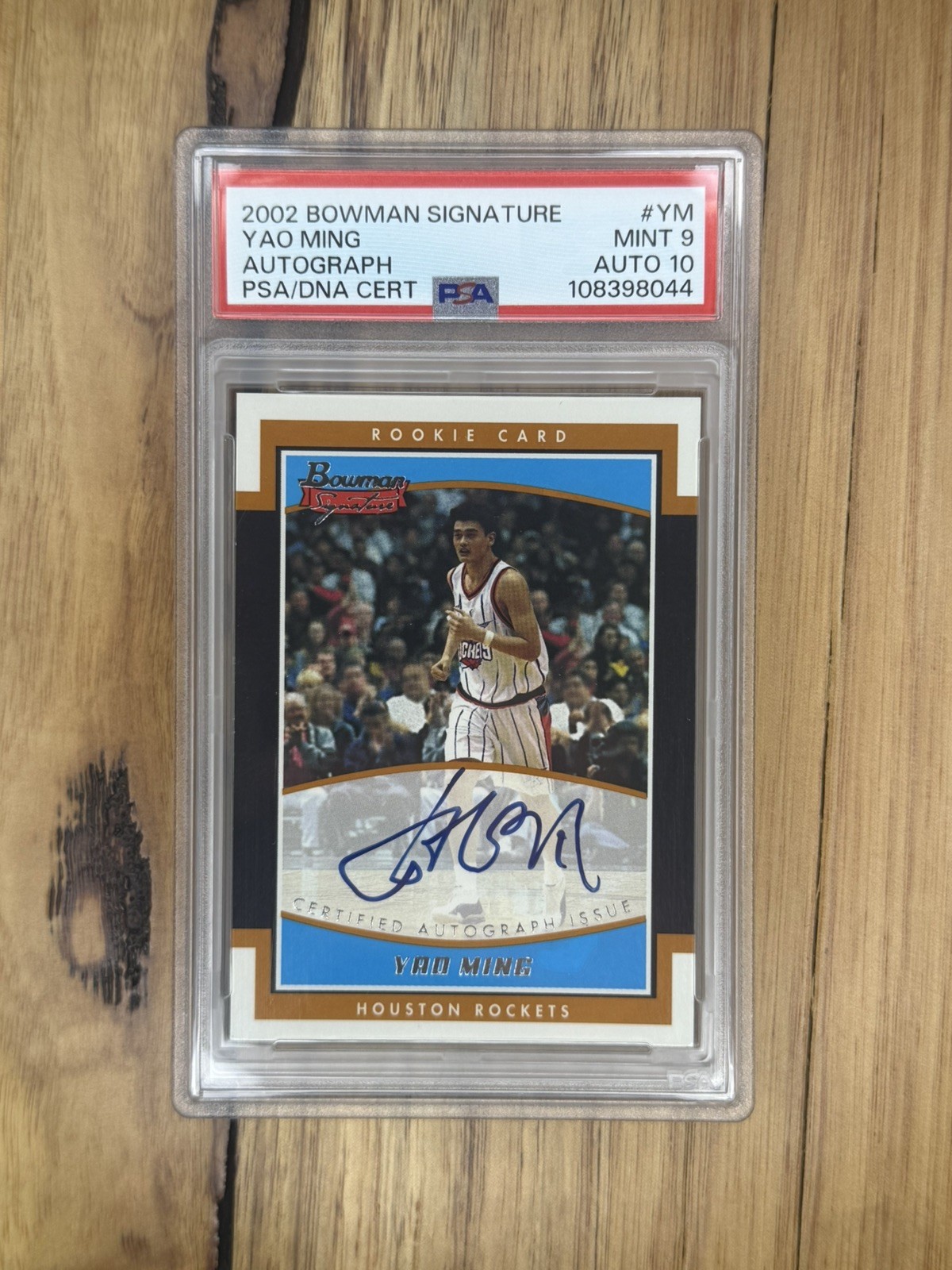 2002-03 Bowman Signature Edition Yao Ming RC Rookie /999 PSA 9 Auto Grade 10 2002-03 Bowman Signature Edition Yao Ming RC Rookie /999 PSA 9 Auto Grade 10