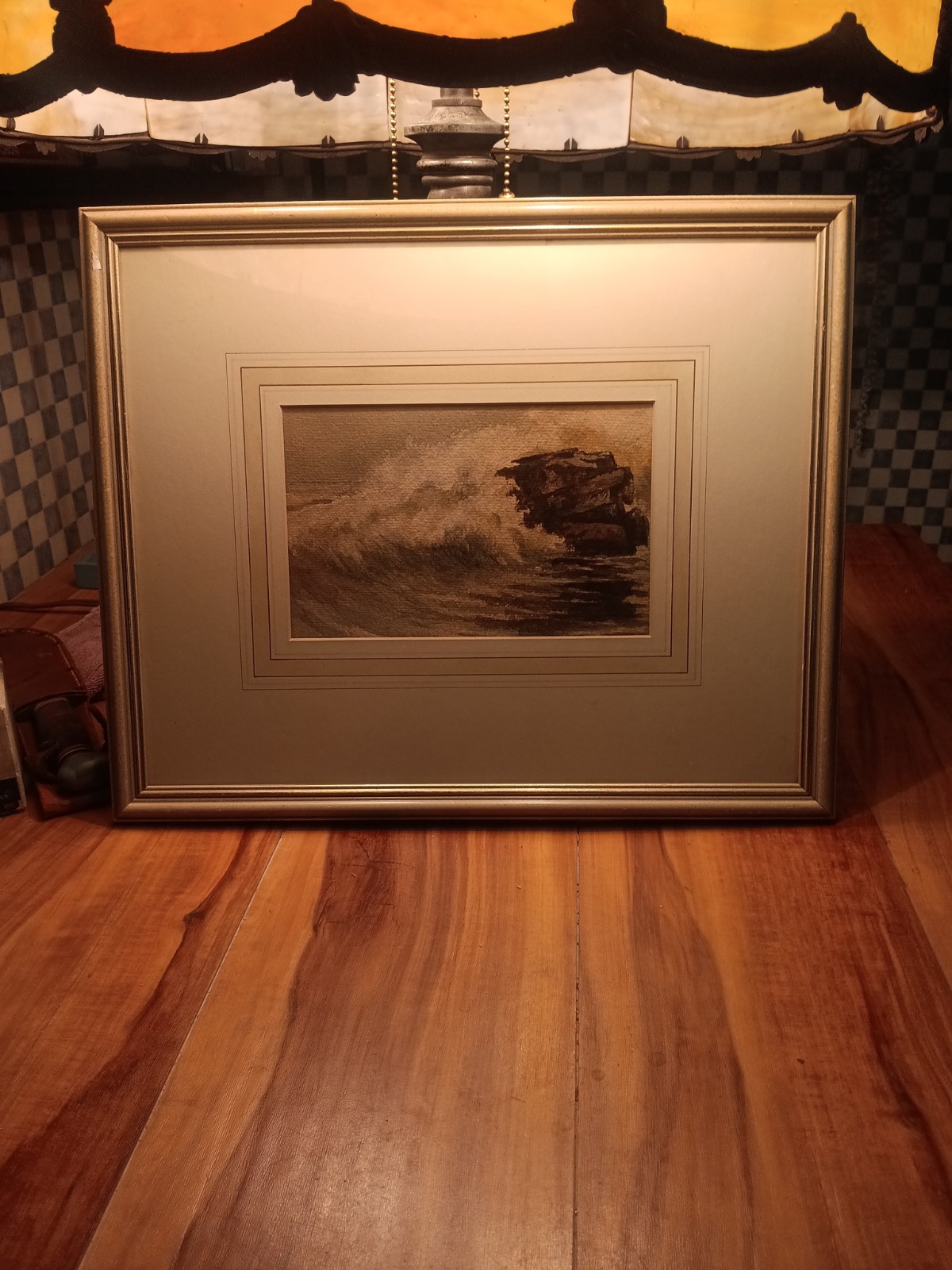 Antique Marine Watercolor Crashing Waves Antique Marine Watercolor Crashing Waves