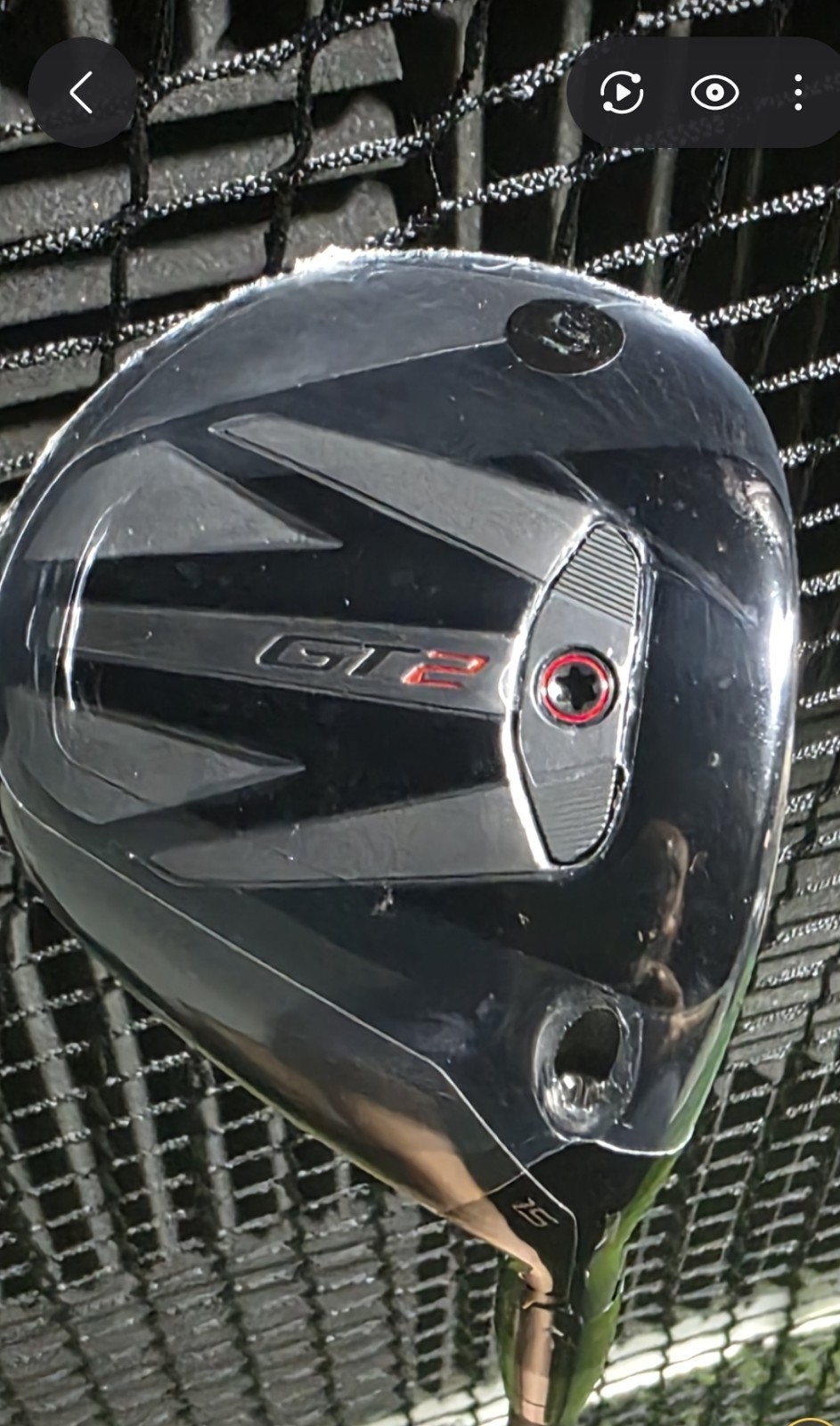 Titleist GT2 Fairway Wood - 15 °- RH - HZRDUS 70G LS Stiff Shaft - Right Handed Titleist GT2 Fairway Wood - 15 °- RH - HZRDUS 70G LS Stiff Shaft - Right Handed