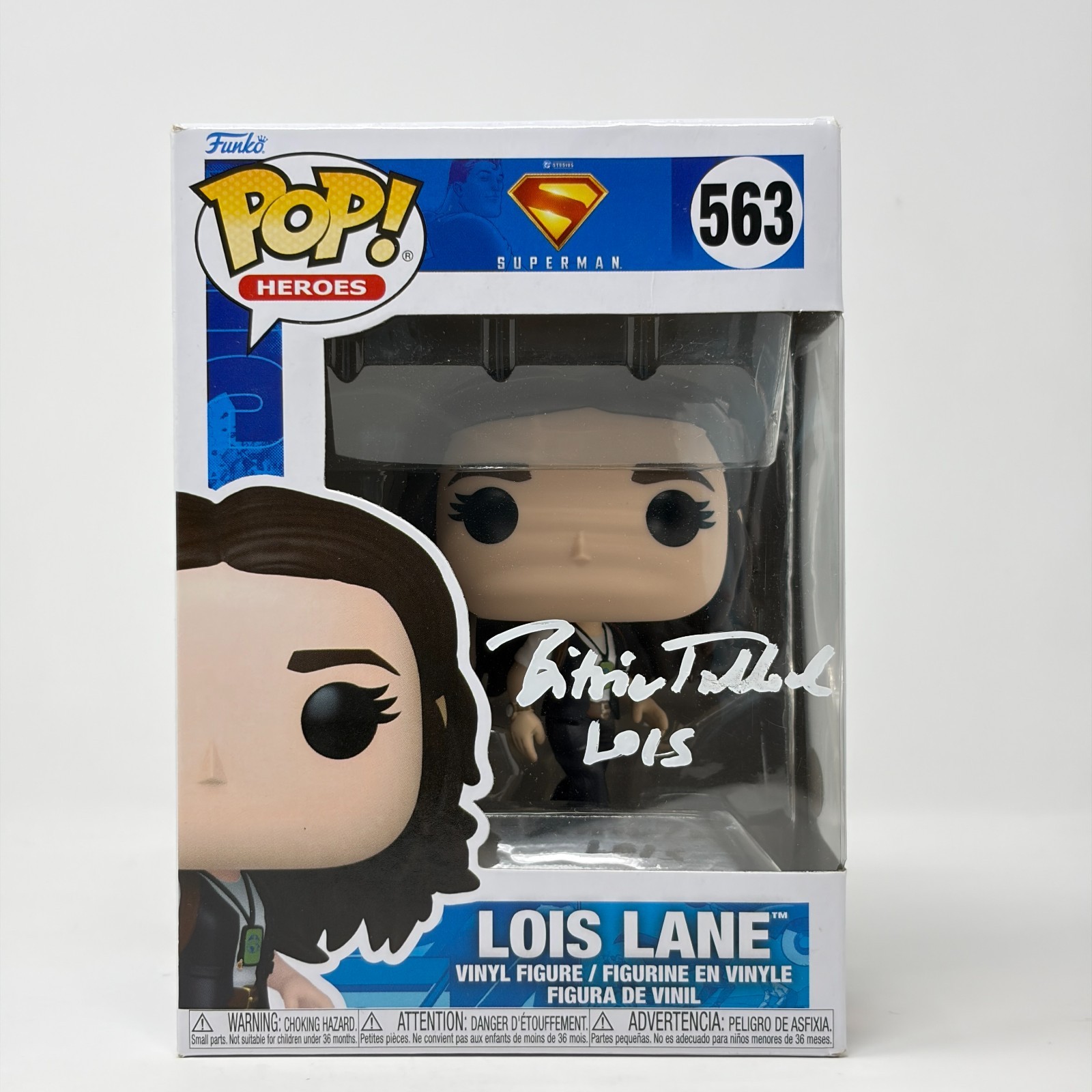 Bitsie Tulloch Lois Lane Superman #563 Signed Funko Pop JSA Cert Auto