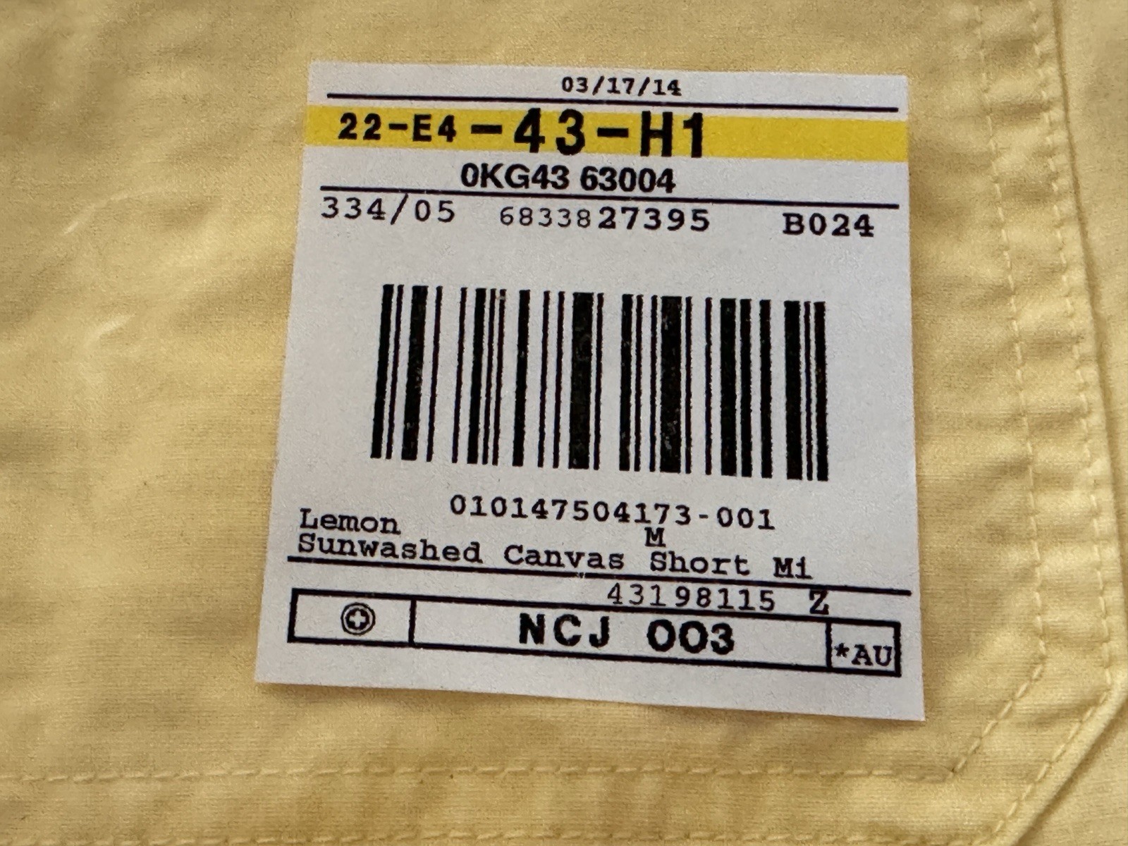NIB L.L. Bean Women’s Sunwashed Canvas Short Lemon Yellow Size Medium NIB L.L. Bean Women’s Sunwashed Canvas Short Lemon Yellow Size Medium