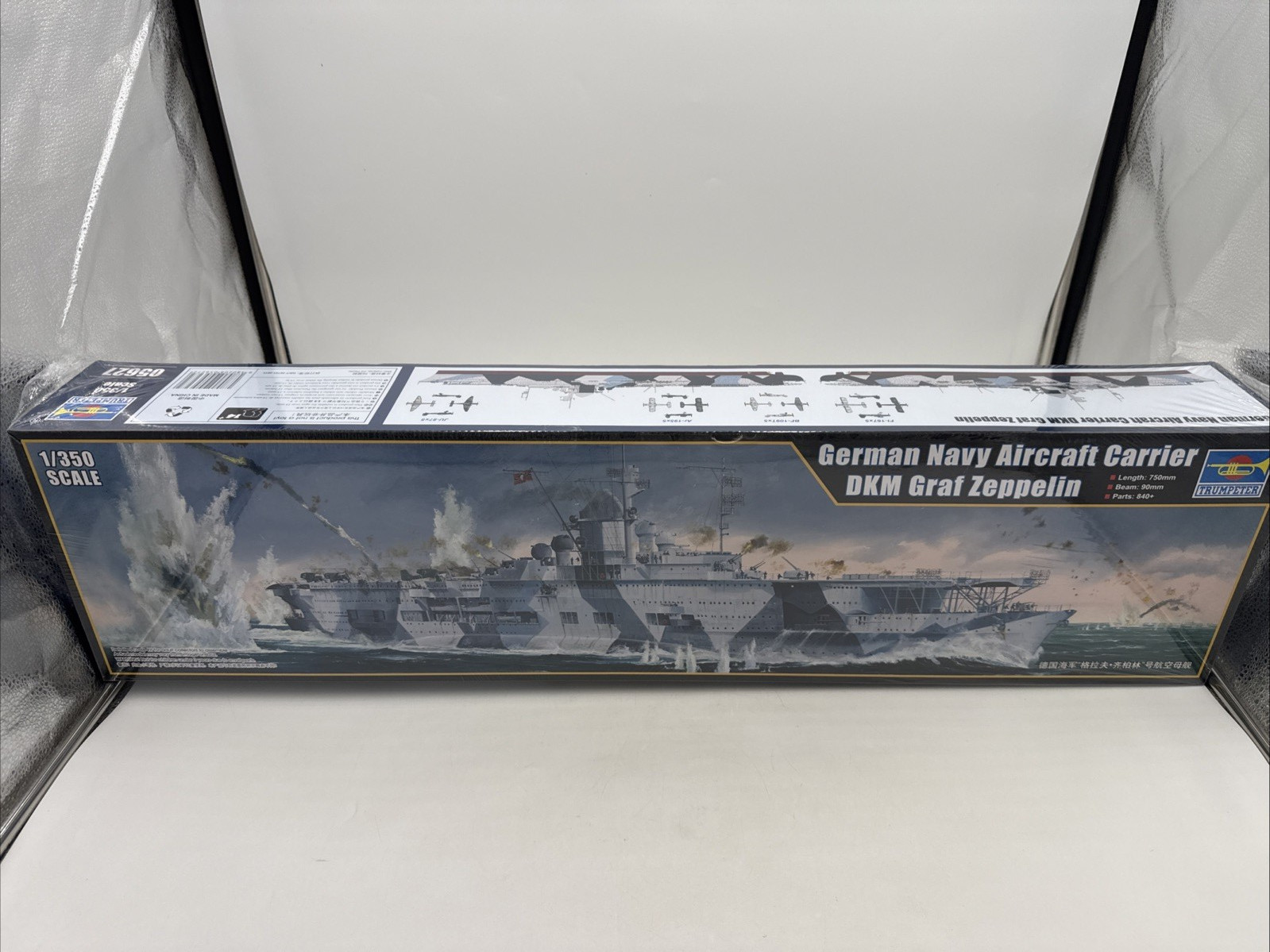 TRUMPETER 1/350 GMN Navy Aircraft Carrier DKM Graf Zeppelin #05627 NEW SEALED TRUMPETER 1/350 GMN Navy Aircraft Carrier DKM Graf Zeppelin #05627 NEW SEALED