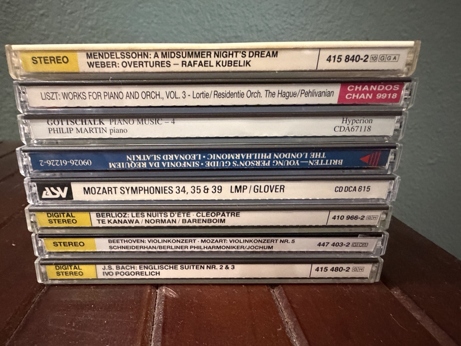 Lot of 8 classical cds Beethoven Mendelssohn Mozart Bach Berlioz Britten Lot of 8 classical cds Beethoven Mendelssohn Mozart Bach Berlioz Britten