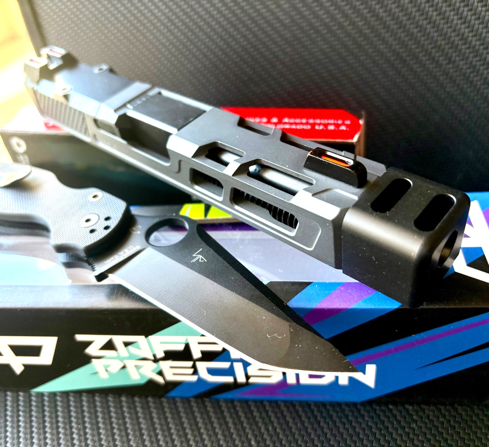 Zaffiri Slide + Threadless Compensator For Glock 19 Gen 3 RMR Cut Full G19 Upper