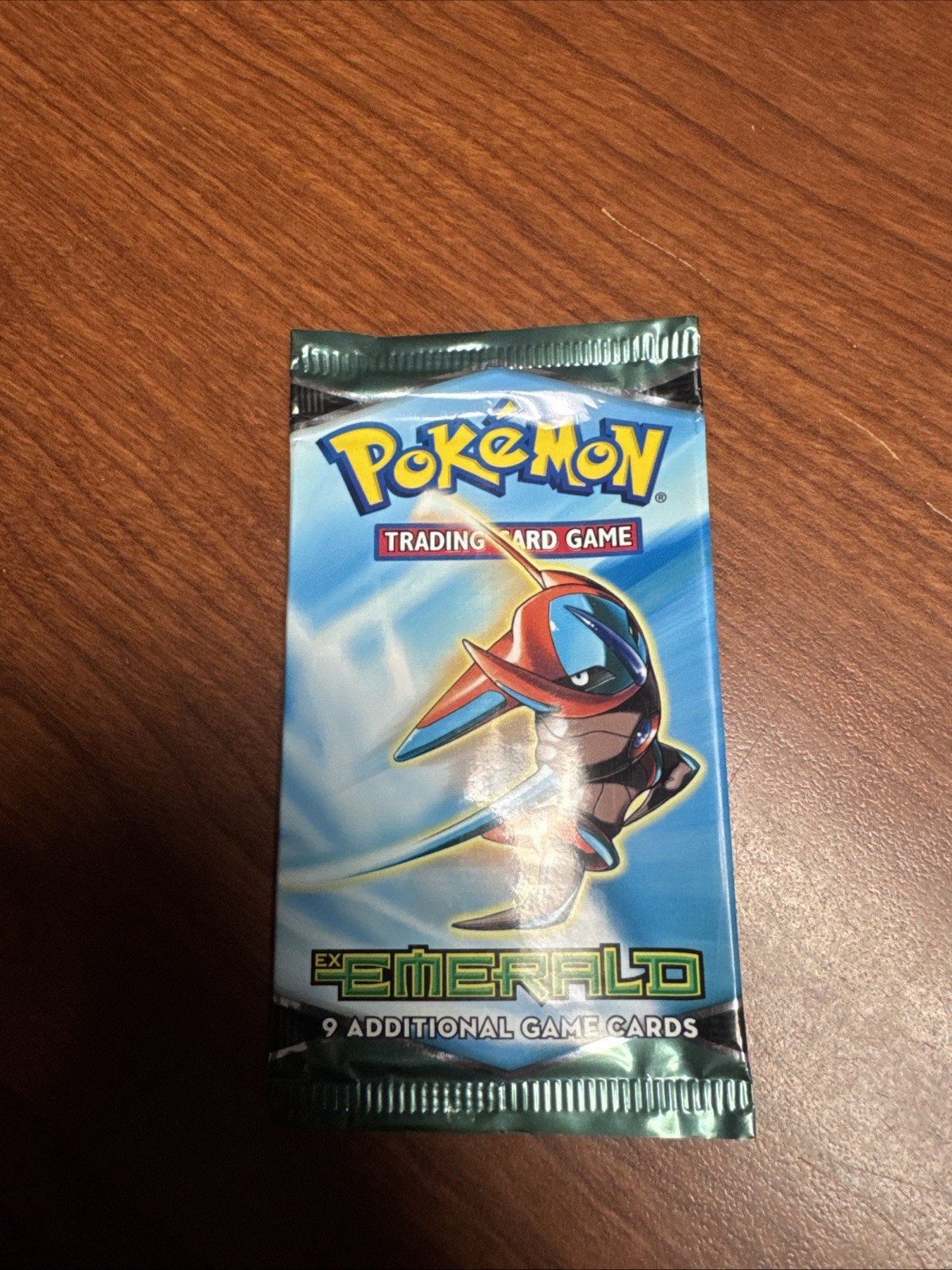 2005 Pokemon EX EMERALD SET Deoxys Art EMPTY OPENED Booster Pack - NO CARDS 2005 Pokemon EX EMERALD SET Deoxys Art EMPTY OPENED Booster Pack - NO CARDS