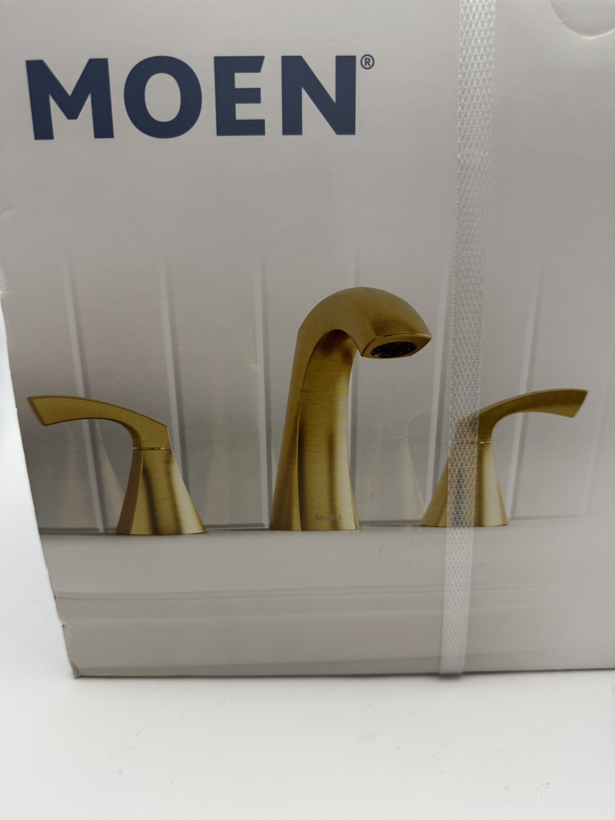 NEW MOEN Lindor 84504BG Brushed Gold Widespread 2 Handle Bathroom Sink Faucet NEW MOEN Lindor 84504BG Brushed Gold Widespread 2 Handle Bathroom Sink Faucet