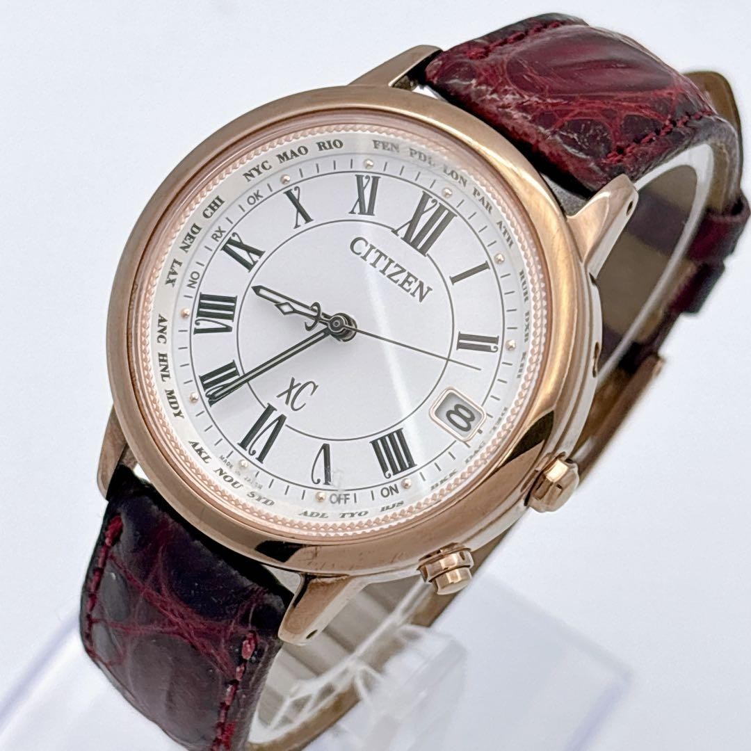 CITIZEN XC Titania Line Happy Flight Radio Solar Cherry Pink