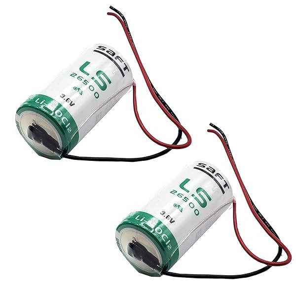 2x SAFT LS26500_WIRE Size C 3.6V 7700mAh Lithium Cell for Smart Munitions, Un...
