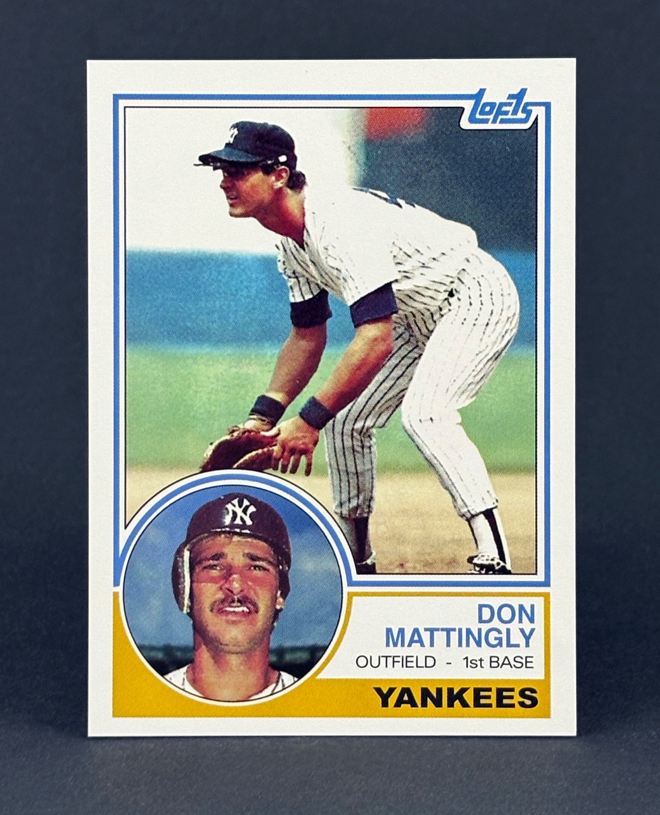 NEW Don Mattingly 1984 / 1983 Rookie Dream Card baseball artwork Card Stock NEW Don Mattingly 1984 / 1983 Rookie Dream Card baseball artwork Card Stock