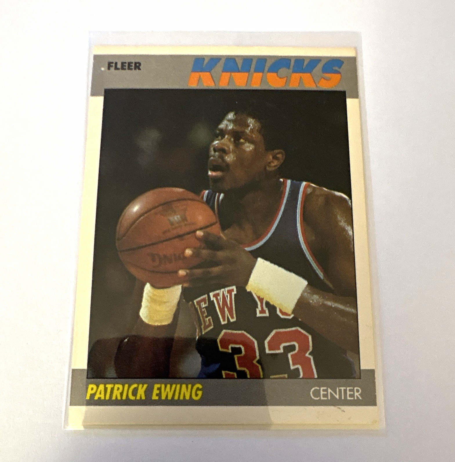 Fleer 1987 Patrick Ewing #37 New York Knicks 1987 Fleer Base Set Basketball Fleer 1987 Patrick Ewing #37 New York Knicks 1987 Fleer Base Set Basketball