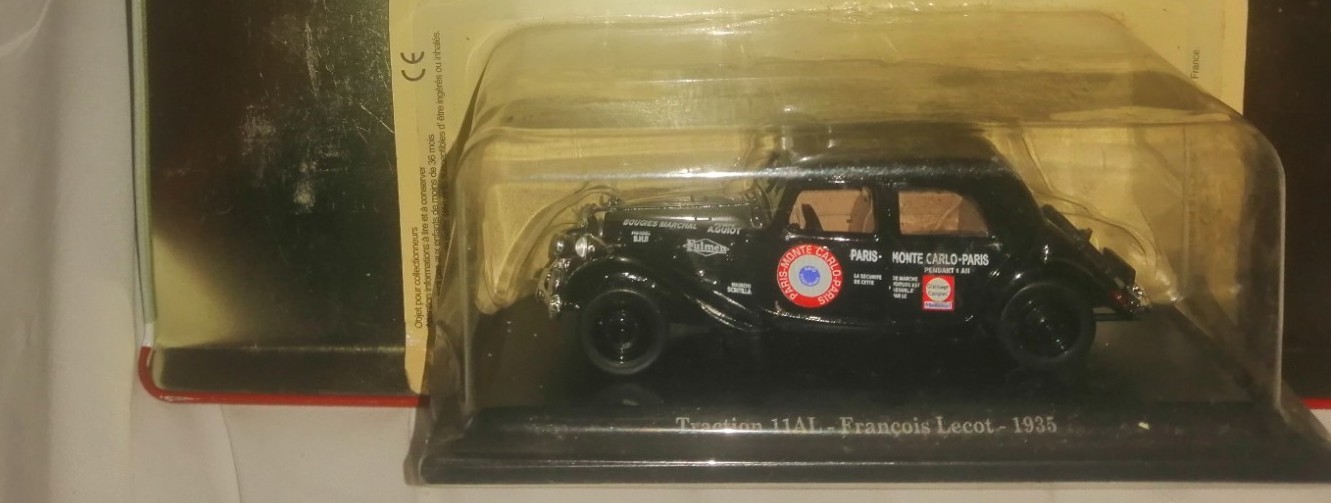 Atlas 1/43 Citroen Traction 11AL François Lecot 1935 Mint Box Atlas 1/43 Citroen Traction 11AL François Lecot 1935 Mint Box
