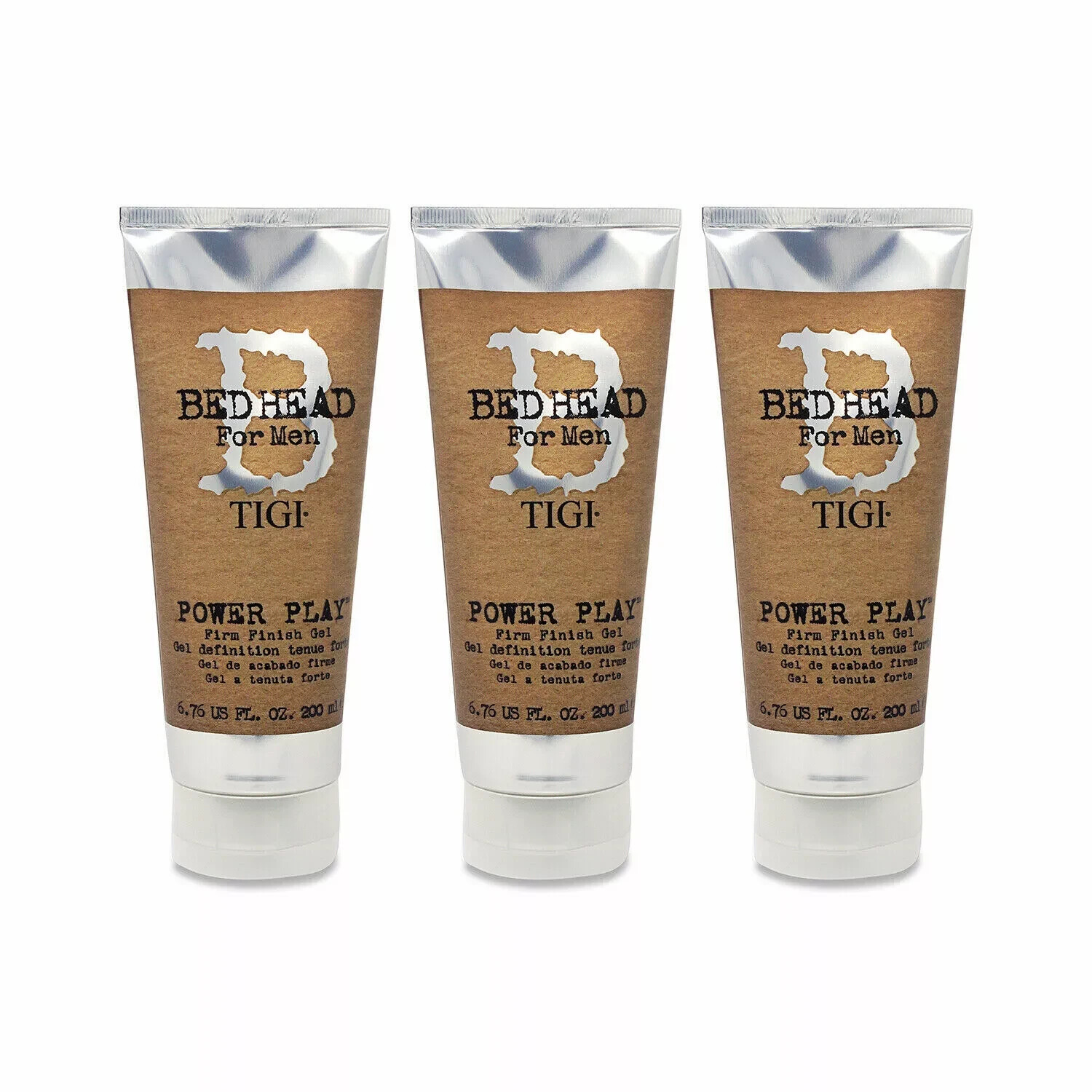 TIGI Bed Head For Men Power Play 6.76 oz 3 Pack NEW TIGI Bed Head For Men Power Play 6.76 oz 3 Pack NEW