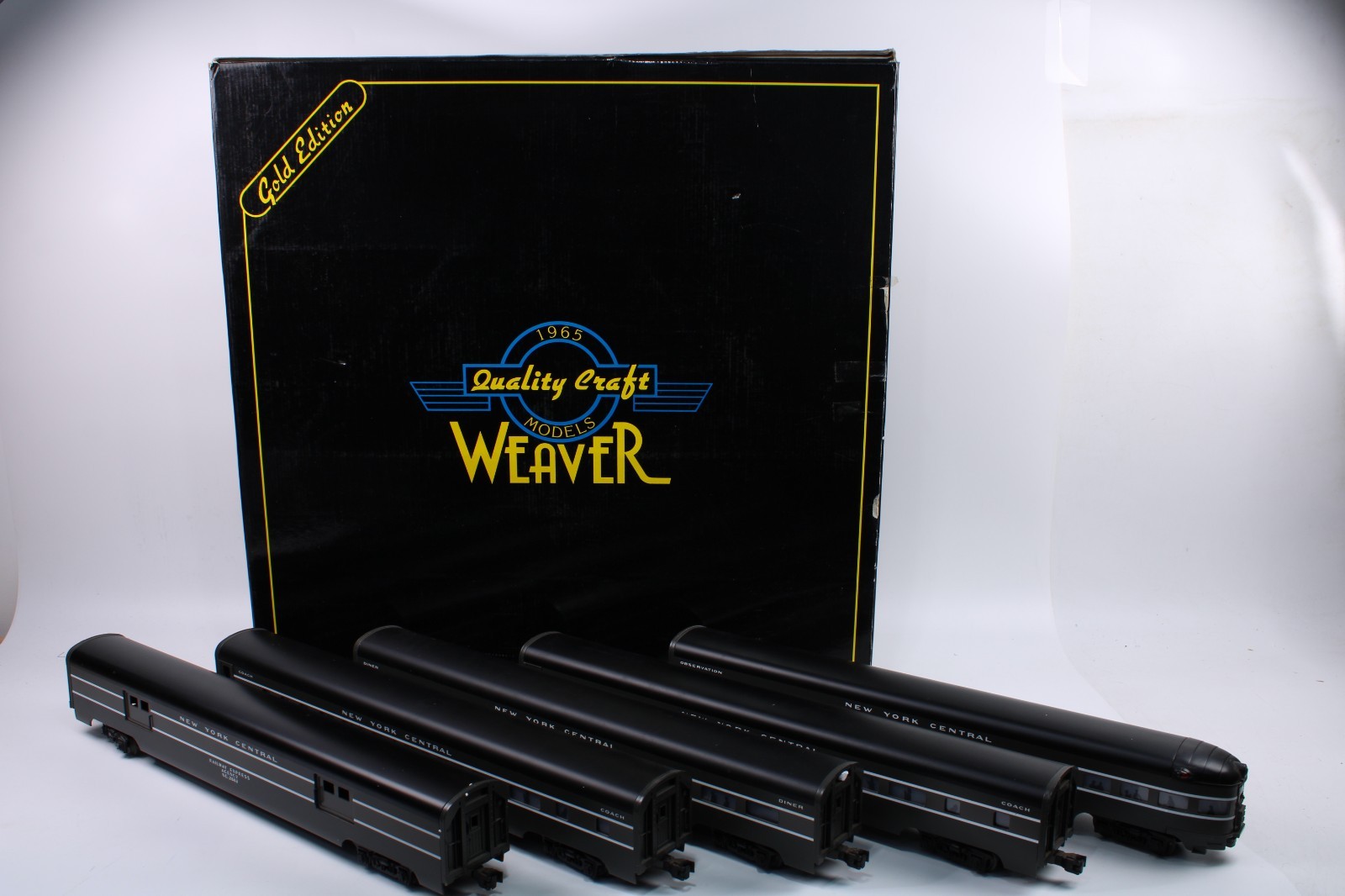 Weaver O Scale New York Central 5-Car Aluminum Passenger Set Gold Edition NYC