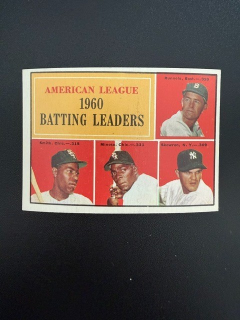 1961 Topps AL Batting Leaders #42 1961 Topps AL Batting Leaders #42