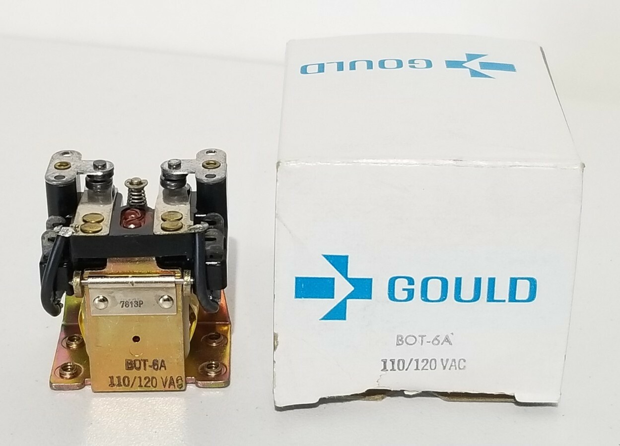 Vintage Gould / Allied Control BOT-6A Relay 110/120 VAC ☆ New / Unused ☆ Vintage Gould / Allied Control BOT-6A Relay 110/120 VAC ☆ New / Unused ☆