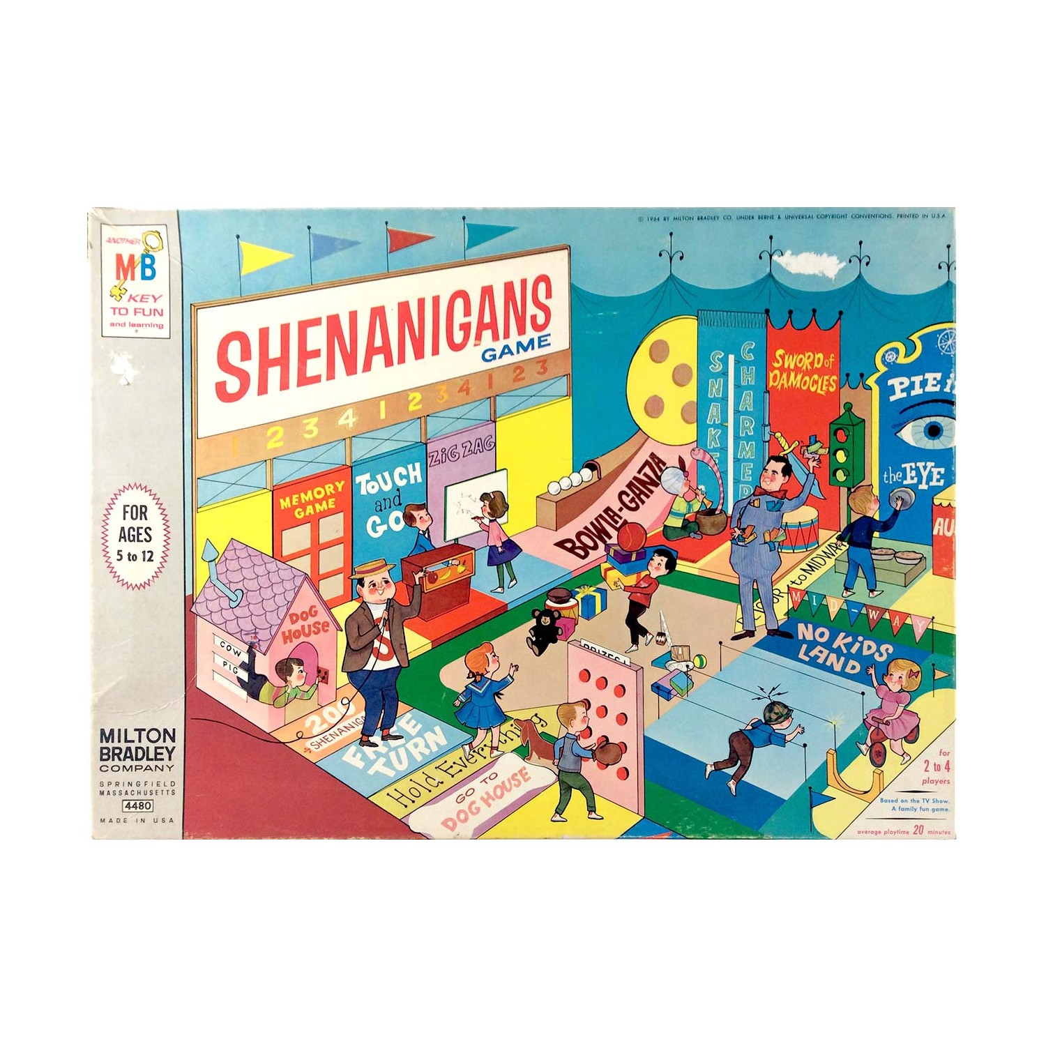 MTB Boardgame Shenanigans (1964 Ed) Box Fair/VG MTB Boardgame Shenanigans (1964 Ed) Box Fair/VG