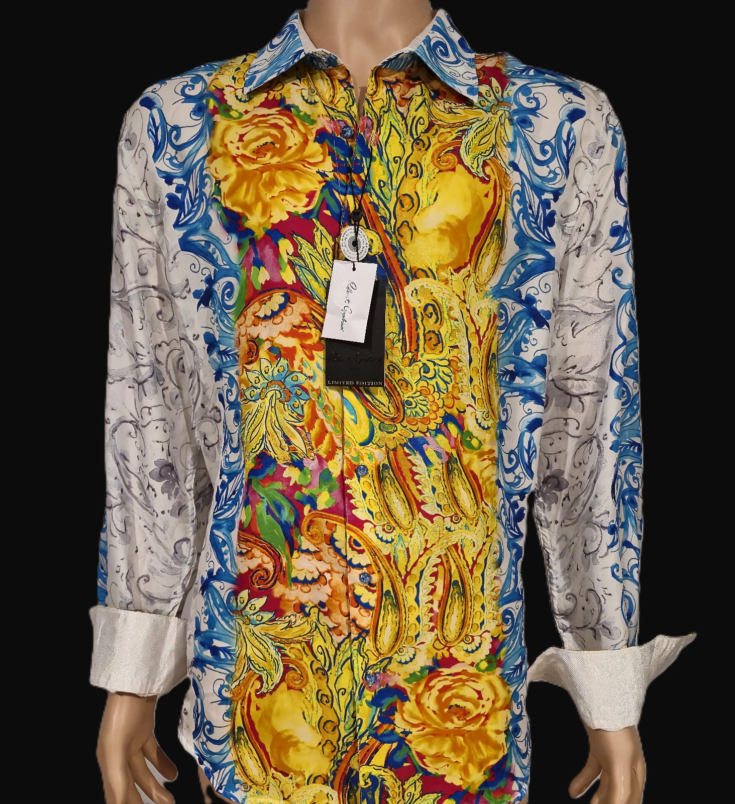 NWT $498 ROBERT GRAHAM THE B HUDSON LIMITED EDITION PURE SILK SHIRT XL NWT $498 ROBERT GRAHAM THE B HUDSON LIMITED EDITION PURE SILK SHIRT XL
