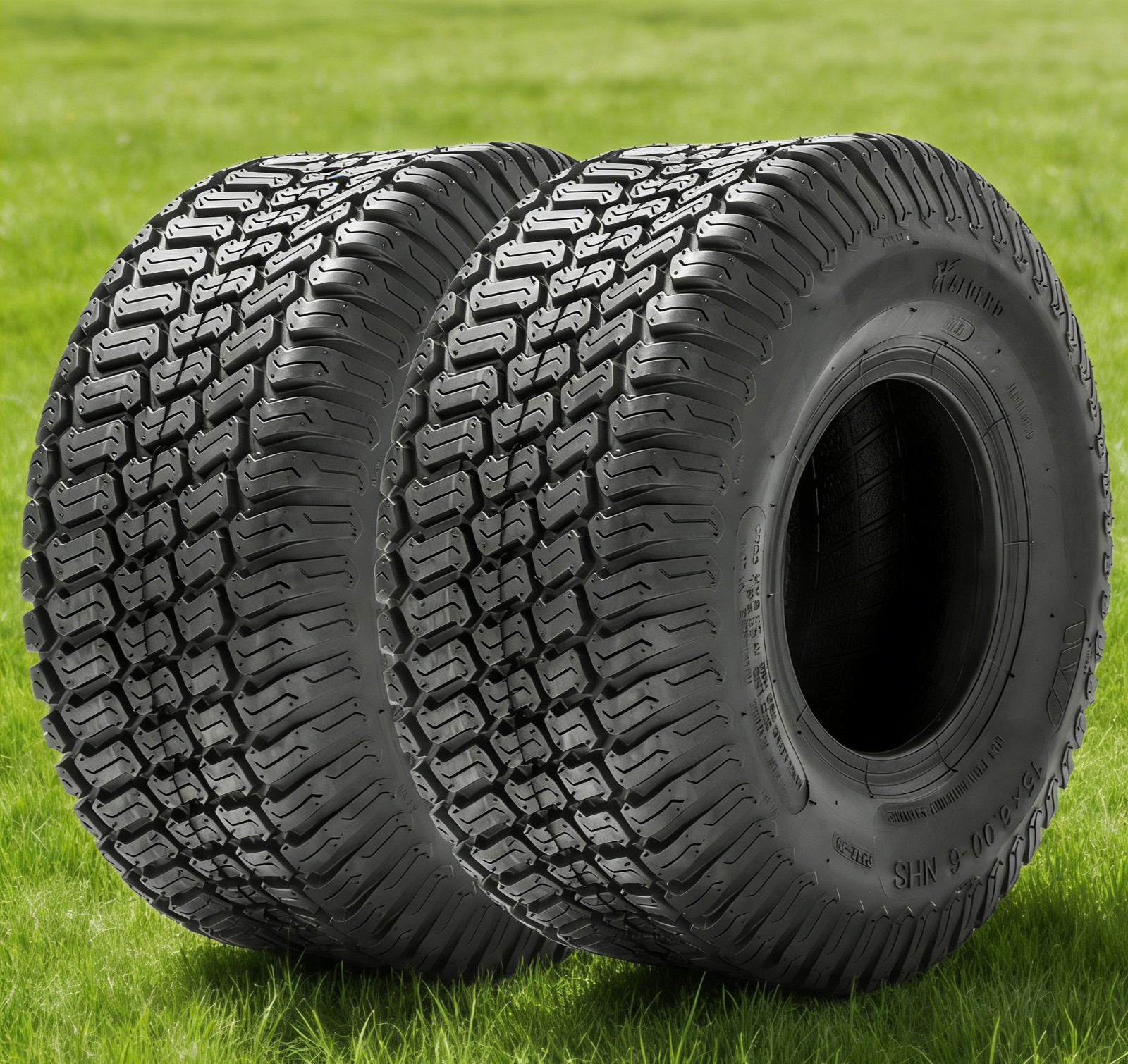 2PCS 18x9.50-8 Lawn Mower Tires 18x9.5x8 4PR Heavy Duty 18x9.5-8 Tubeless Turf