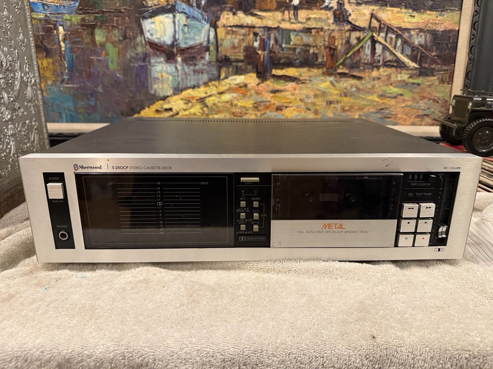 💙Vintage Sherwood S-250CP AM/FM Stereo Receiver & Cassette~parts Only No Power 💙Vintage Sherwood S-250CP AM/FM Stereo Receiver & Cassette~parts Only No Power