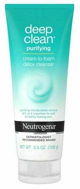 Neutrogena Deep Clean Purifying Cream to Foam Detox Cleanser 3.5 oz Neutrogena Deep Clean Purifying Cream to Foam Detox Cleanser 3.5 oz