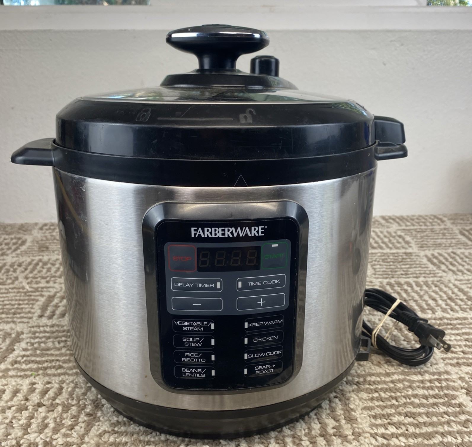 Farberware 7-in-1 6 Qt Electric Pressure Cooker WM-CS6016WP Stainless Steel