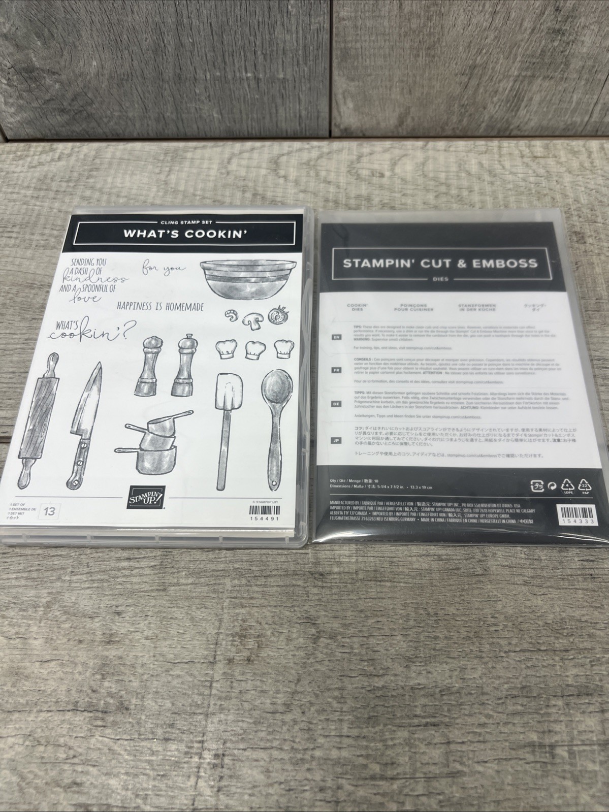 Stampin\' Up - What\'s Cookin\' Stamp Set 154491 + Cookin\' Dies 154333 Stampin\' Up - What\'s Cookin\' Stamp Set 154491 + Cookin\' Dies 154333