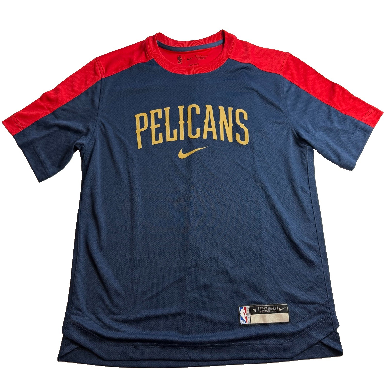 Nike NBA New Orleans Pelicans Team Issue Dri-Fit Shirt Men Sizes FQ4876-657 RARE Nike NBA New Orleans Pelicans Team Issue Dri-Fit Shirt Men Sizes FQ4876-657 RARE