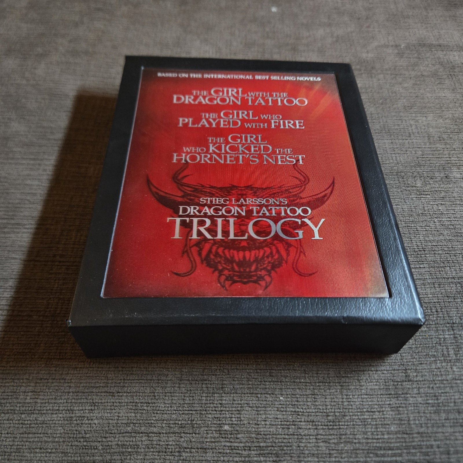 Stieg Larsson's Dragon Tattoo Trilogy (Blu-ray, 2010, 4-Disc Lenticular Box Set) Stieg Larsson's Dragon Tattoo Trilogy (Blu-ray, 2010, 4-Disc Lenticular Box Set)