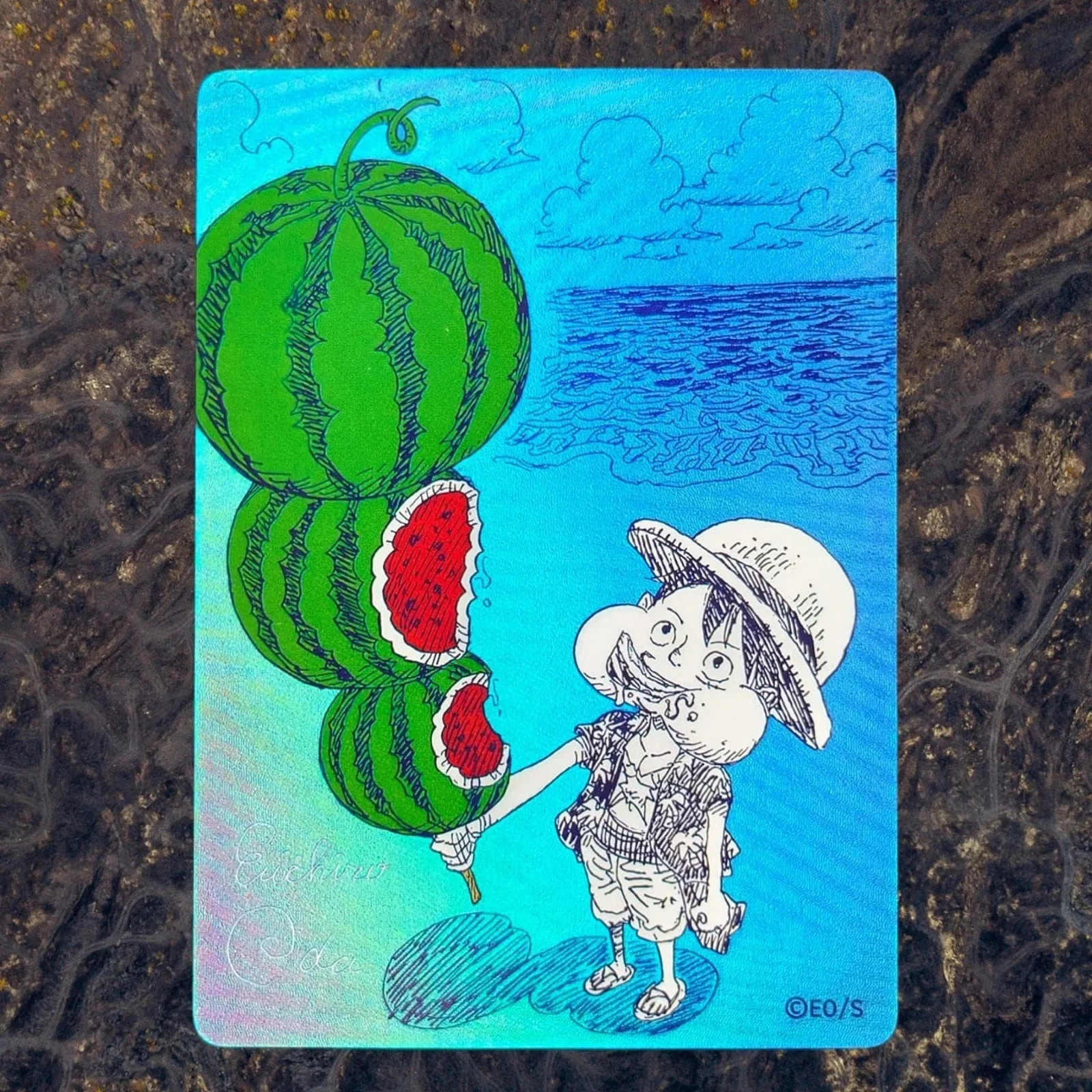 2026 One Piece Natsucomi Monkey D Luffy Meta-Kira GEM 10 Rare Collectible Cards