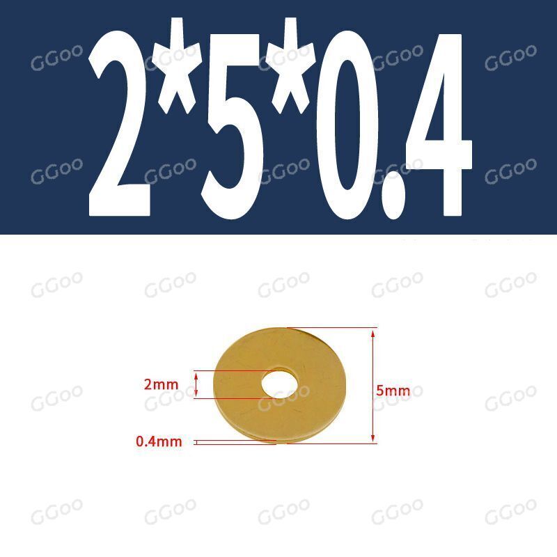 DIN 125A Brass Flat Washer M2 M2.5 M3 M4 M5 M6 M8 M10 M12 M16 M18 M20 M22 M24