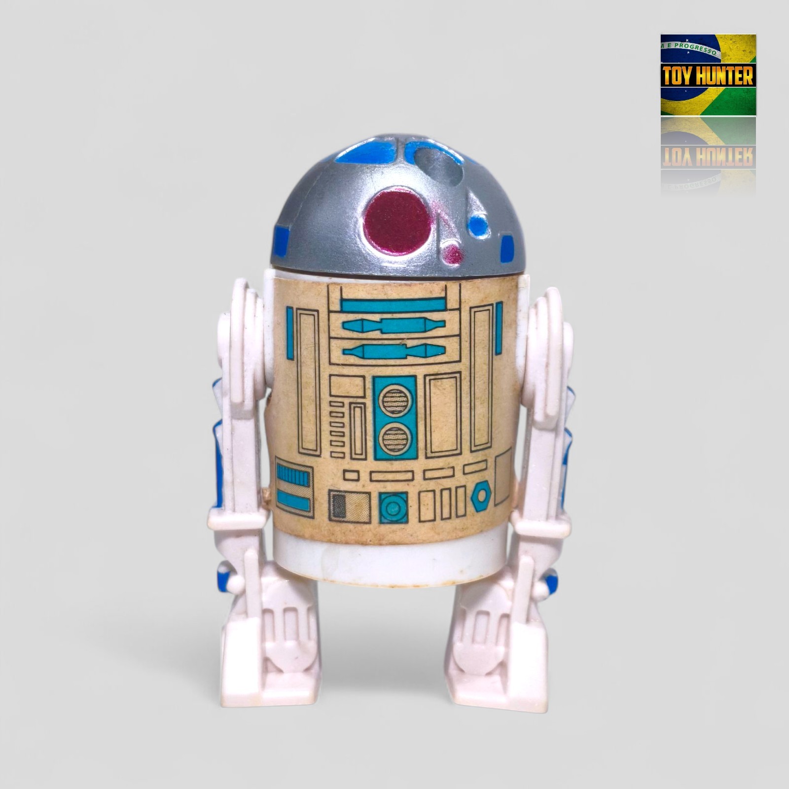 RARE GLASSLITE R2D2 🇧🇷 ORIGINAL STICKER STAR WARS BRAZIL VINTAGE FIGURE POTF