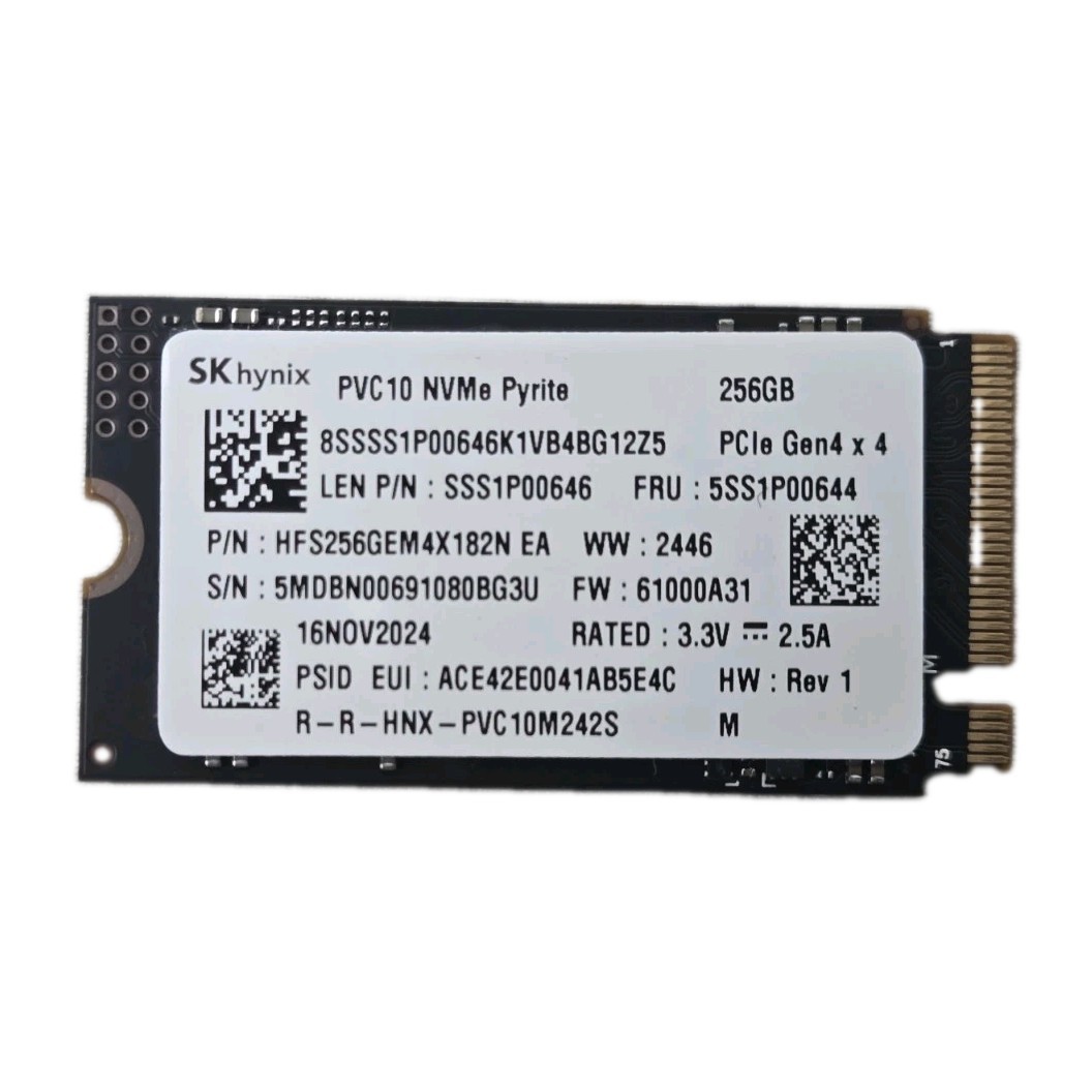 SK hynix PVC10 256GB M.2 2242 Gen4 x4 NVMe SSD Solid State Drive HFS256GEM4X182N SK hynix PVC10 256GB M.2 2242 Gen4 x4 NVMe SSD Solid State Drive HFS256GEM4X182N