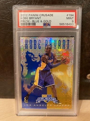 2012 Panini Crusade Kobe Bryant Blue & Gold PRIZM #194 PSA 9 Rare Mint POP 34 2012 Panini Crusade Kobe Bryant Blue & Gold PRIZM #194 PSA 9 Rare Mint POP 34