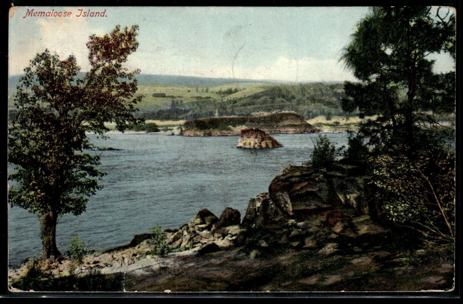 Memaloose Island Oregon Postcard 1910 Gifford Series Columbia River