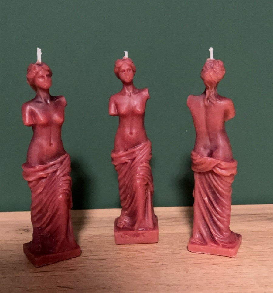 WHOLESALE 10pcs Venus Aphrodite Goddess Beeswax Candle Metaphysical Witch Supply WHOLESALE 10pcs Venus Aphrodite Goddess Beeswax Candle Metaphysical Witch Supply