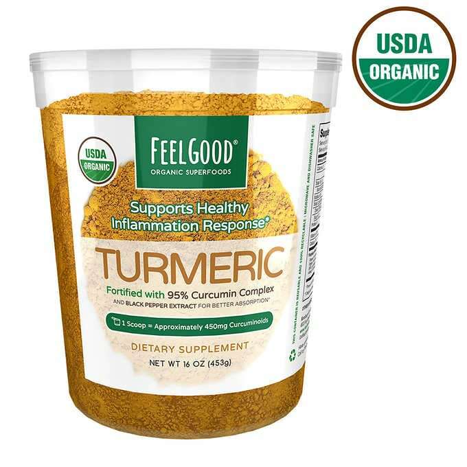 Feel Good USDA Organic Turmeric Powder, 16 Ounces Feel Good USDA Organic Turmeric Powder, 16 Ounces
