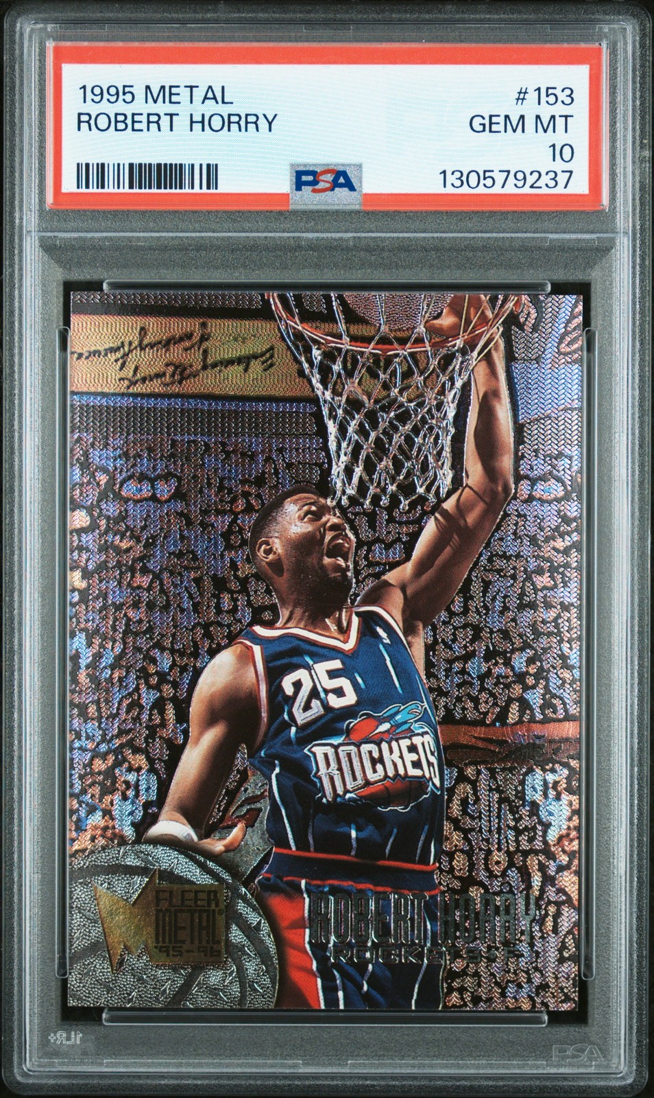 1995 METAL #153 ROBERT HORRY PSA 10