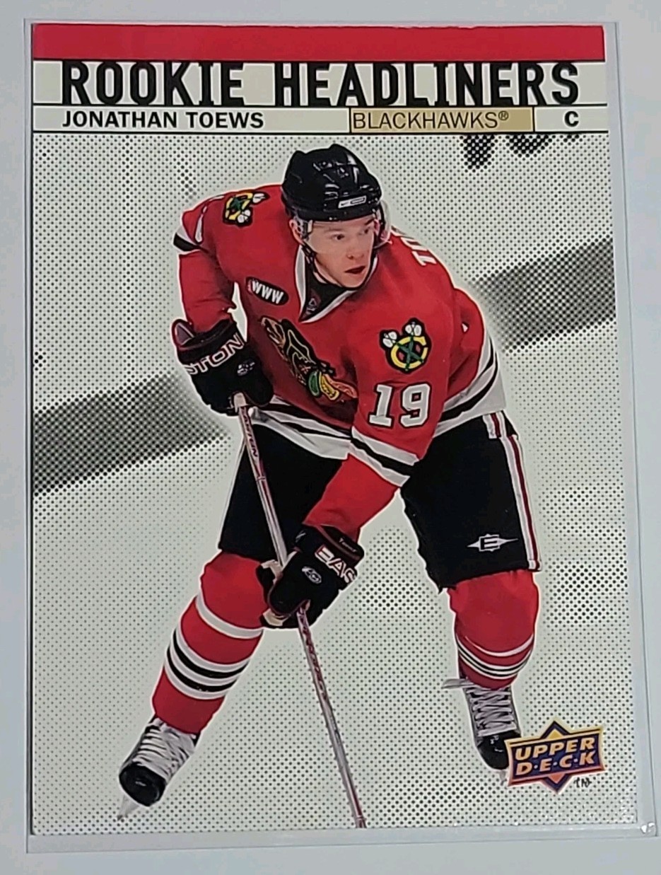 Jonathan Toews 2007-08 Upper Deck Rookie Headlines Insert RH1 Chicago Blackhawks