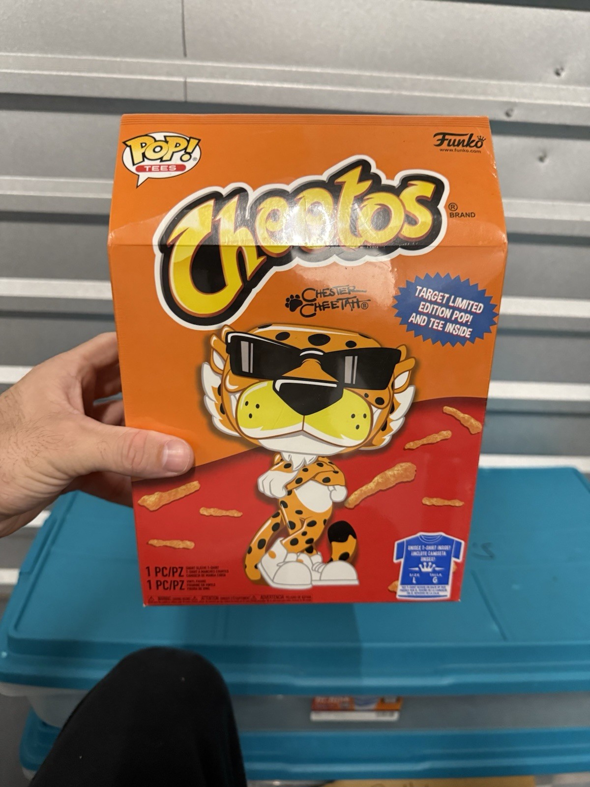 Funko Pop Cheetos Chester Cheetah #77 Tee Bundle L Target Sealed Glow