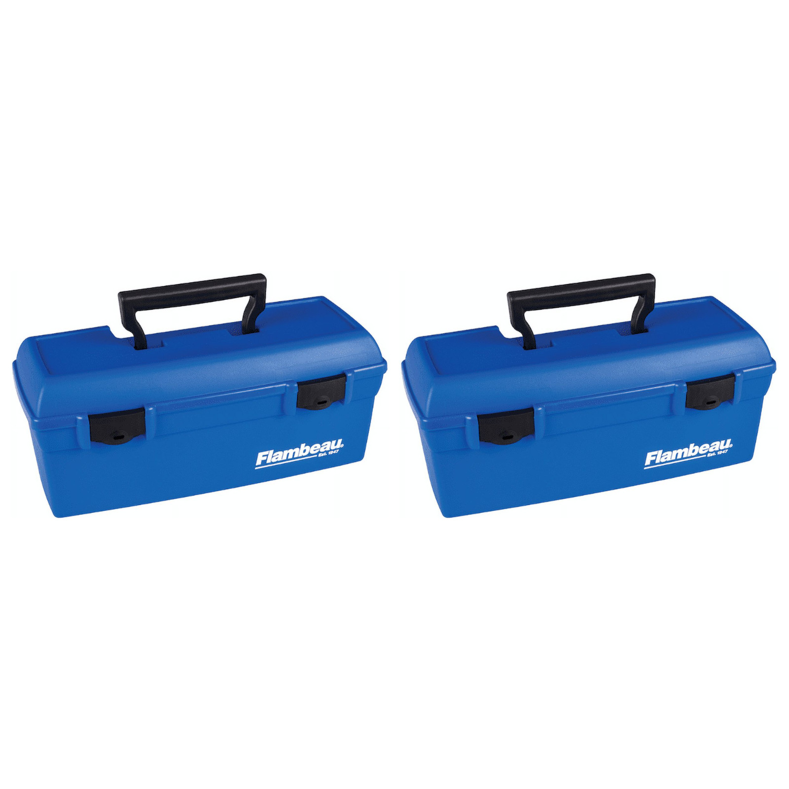 Flambeau Outdoors 6009TD Lil Brute Fishing Tackle Box 2 Pack Blue