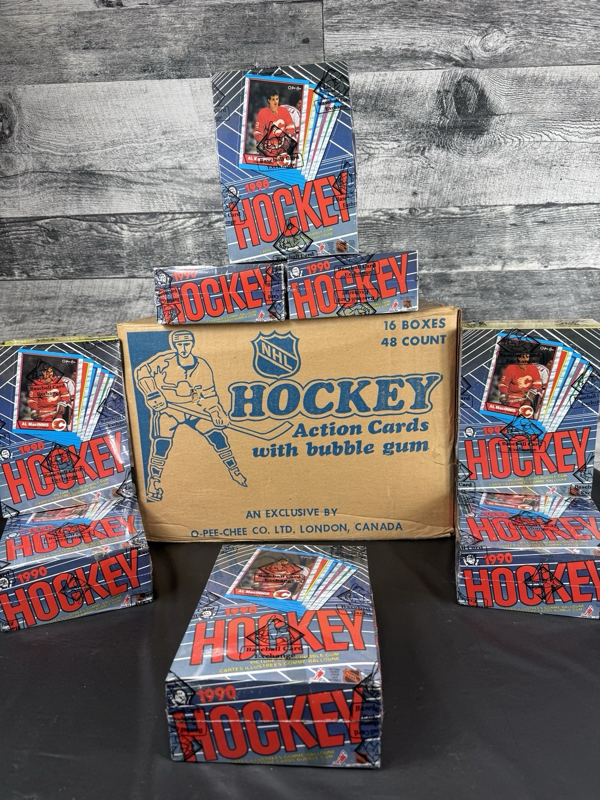 1 (ONE) 1989-90 OPC O-Pee-Chee Hockey Wax Box 48 Packs BBCE FASC Tape Intact 1 (ONE) 1989-90 OPC O-Pee-Chee Hockey Wax Box 48 Packs BBCE FASC Tape Intact