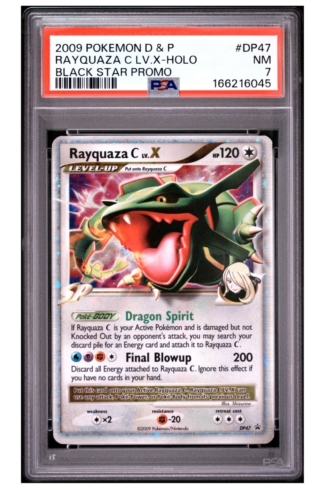2009 Pokemon D & P Rayquaza C LV. X DP47 Black Star Promo Holo NM PSA 7 NEW CERT 2009 Pokemon D & P Rayquaza C LV. X DP47 Black Star Promo Holo NM PSA 7 NEW CERT