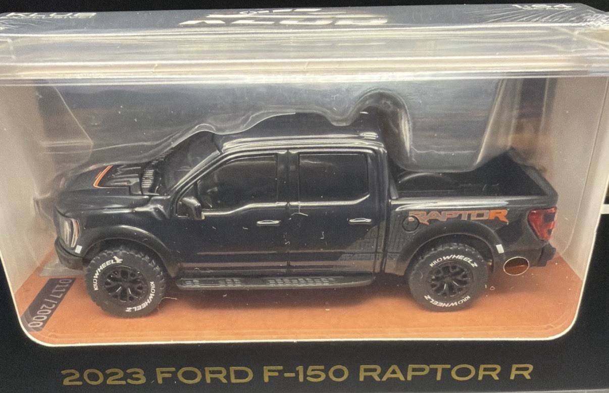 Kilo Wheelz Exclusive 2023 Ford F-150 Raptor R Black 1:64 In Hand Kilo Wheelz Exclusive 2023 Ford F-150 Raptor R Black 1:64 In Hand