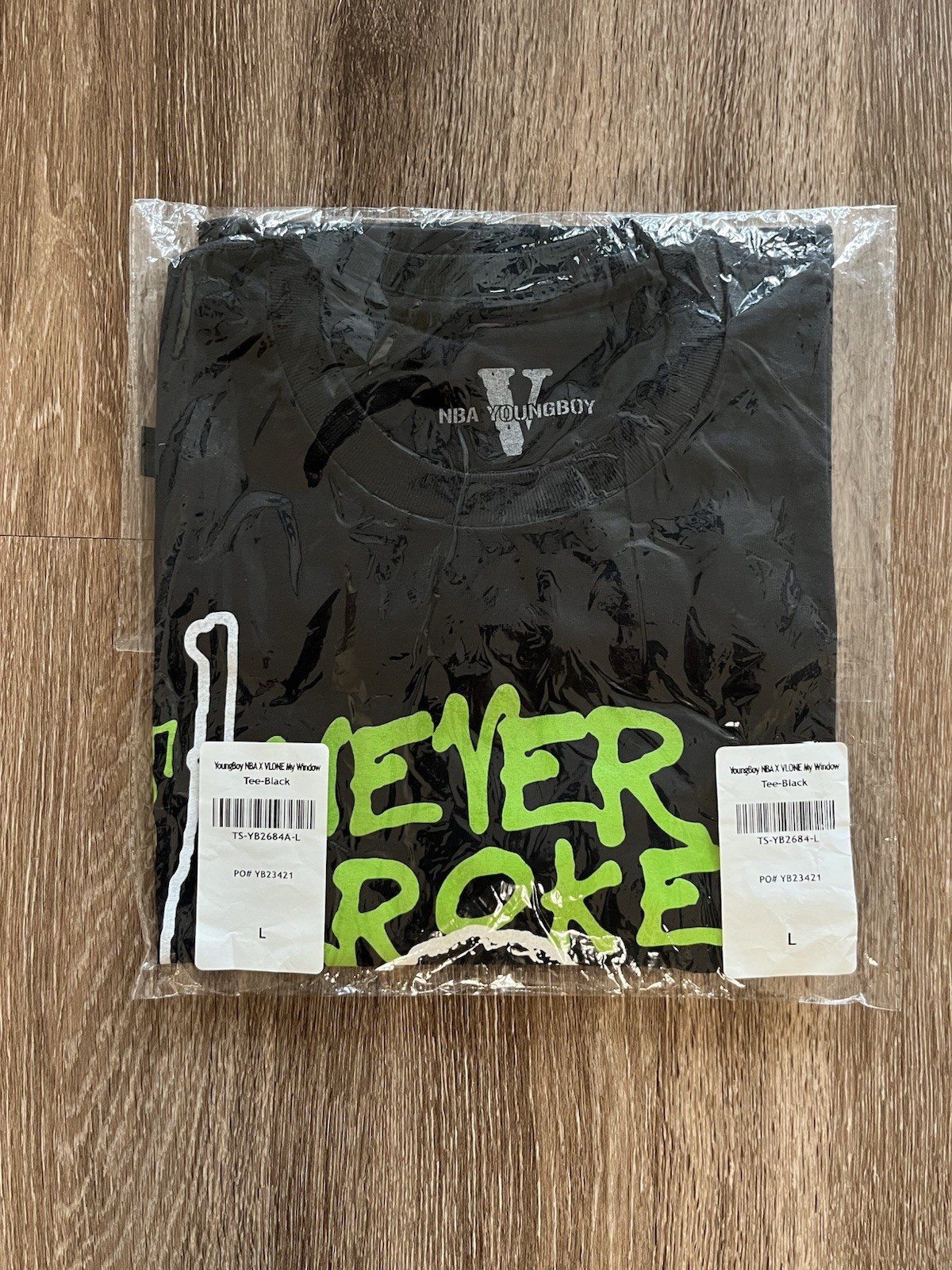 YoungBoy NBA x VLONE My Window Tee Black Large NWT Official Shirt YoungBoy NBA x VLONE My Window Tee Black Large NWT Official Shirt