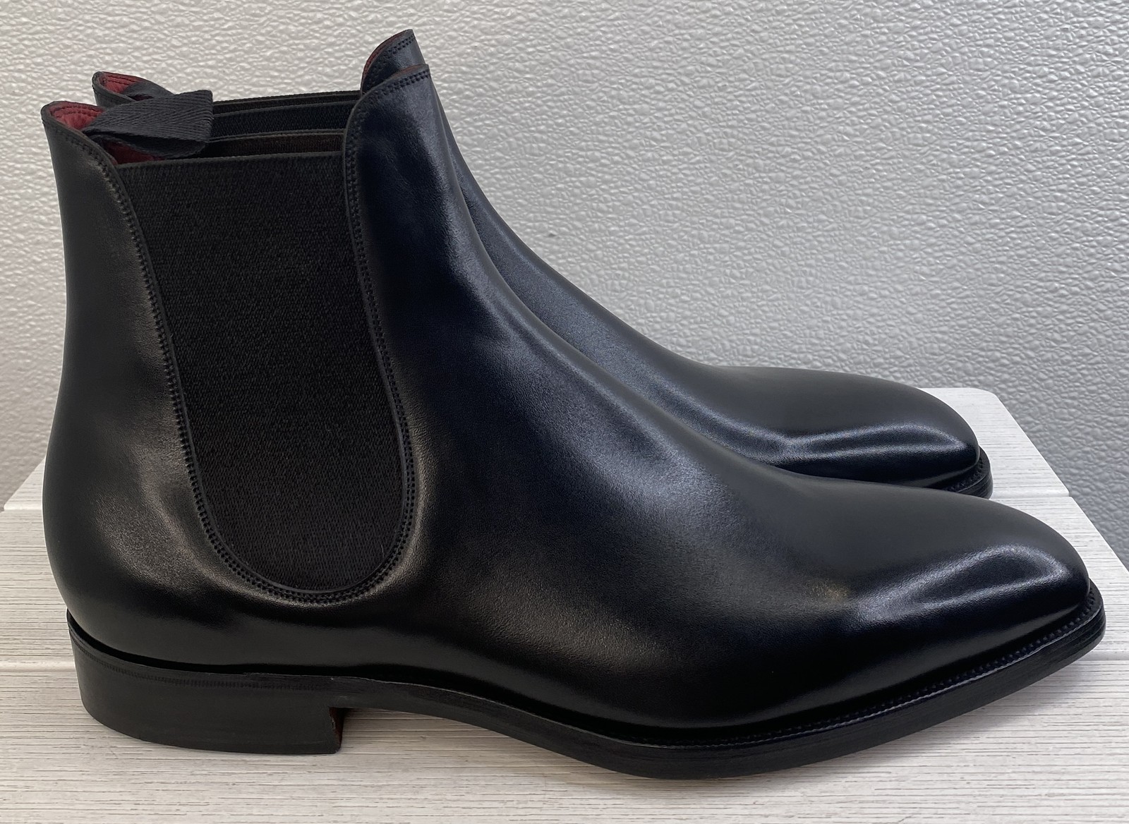 Gaziano Girling Burnham Men\'s Size US9.5 UK9 Black Leather Chelsea Ankle Boots