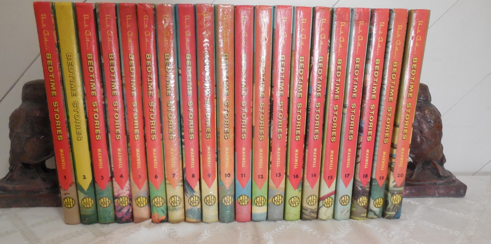 Uncle Arthur\'s Maxwell Bedtime Stories, Complete Set Volumes 1-20 Hardcover GOOD